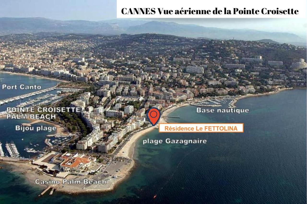 Fettolina Palm Beach, Location Cannes Front De Mer Et Plage Daire Dış mekan fotoğraf